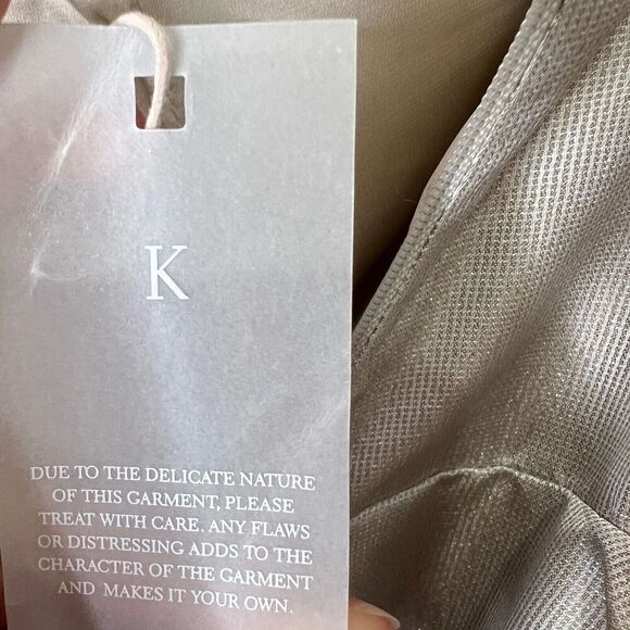 Keepsake Skirt Womens XS Silver Metallic Tiered Ruffle Maxi Formal Evening Party - Picture 5 of 10